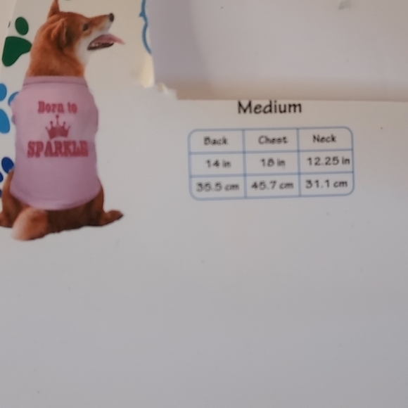 Pink 'Born to Sparkle' Dog Tee Shirt - Picture 3 of 3